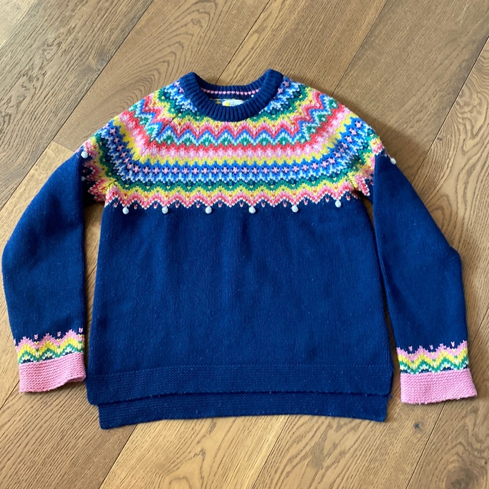 Boden girls size 1314 Fairisle sweater